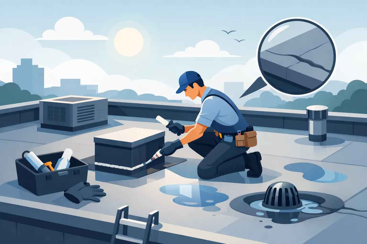 How to Maintain a Flat Roof Properly