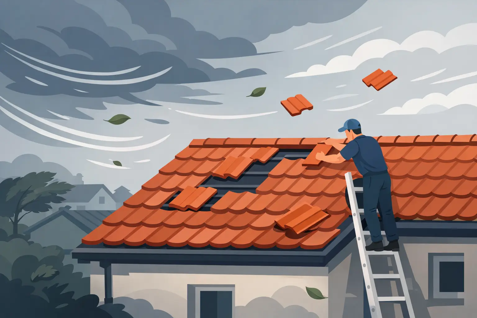 Slipped Roof Tiles After Heavy Wind? Act Fast