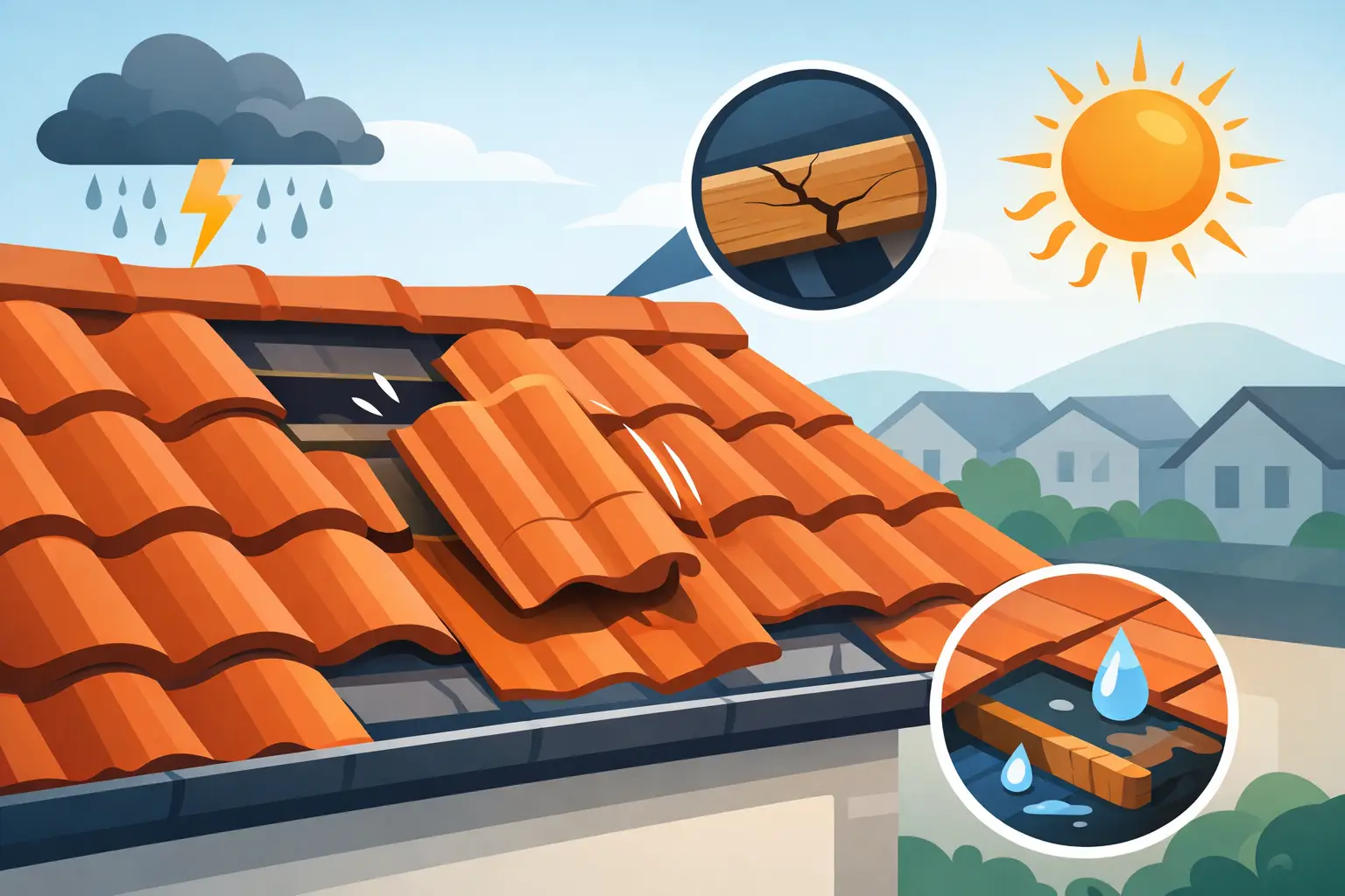 What Causes Roof Tiles to Slip?