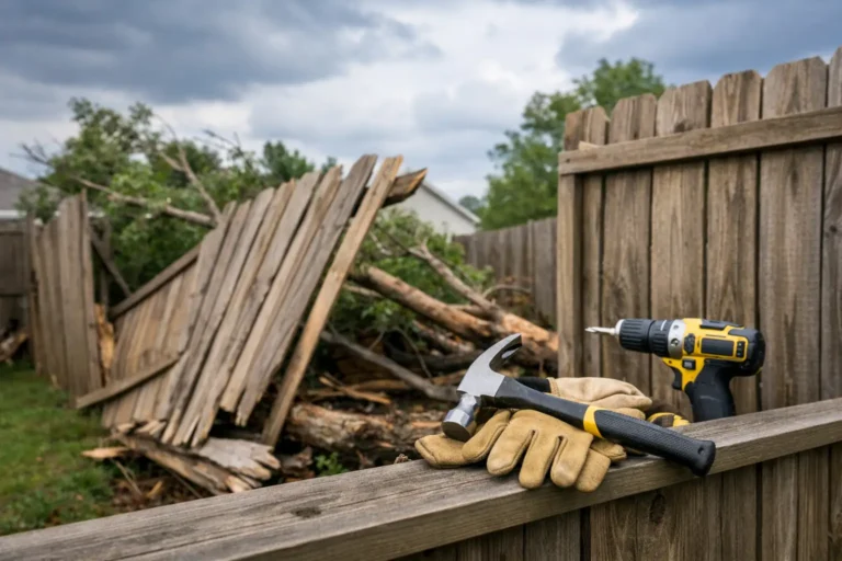 Storm Damaged Fence Repair: What to Do Next